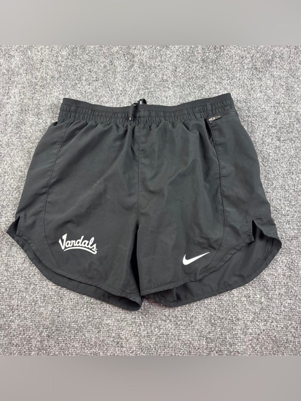NIKE Women’s Black Running Lined Shorts “Vandals” Dri-Fit size: Small